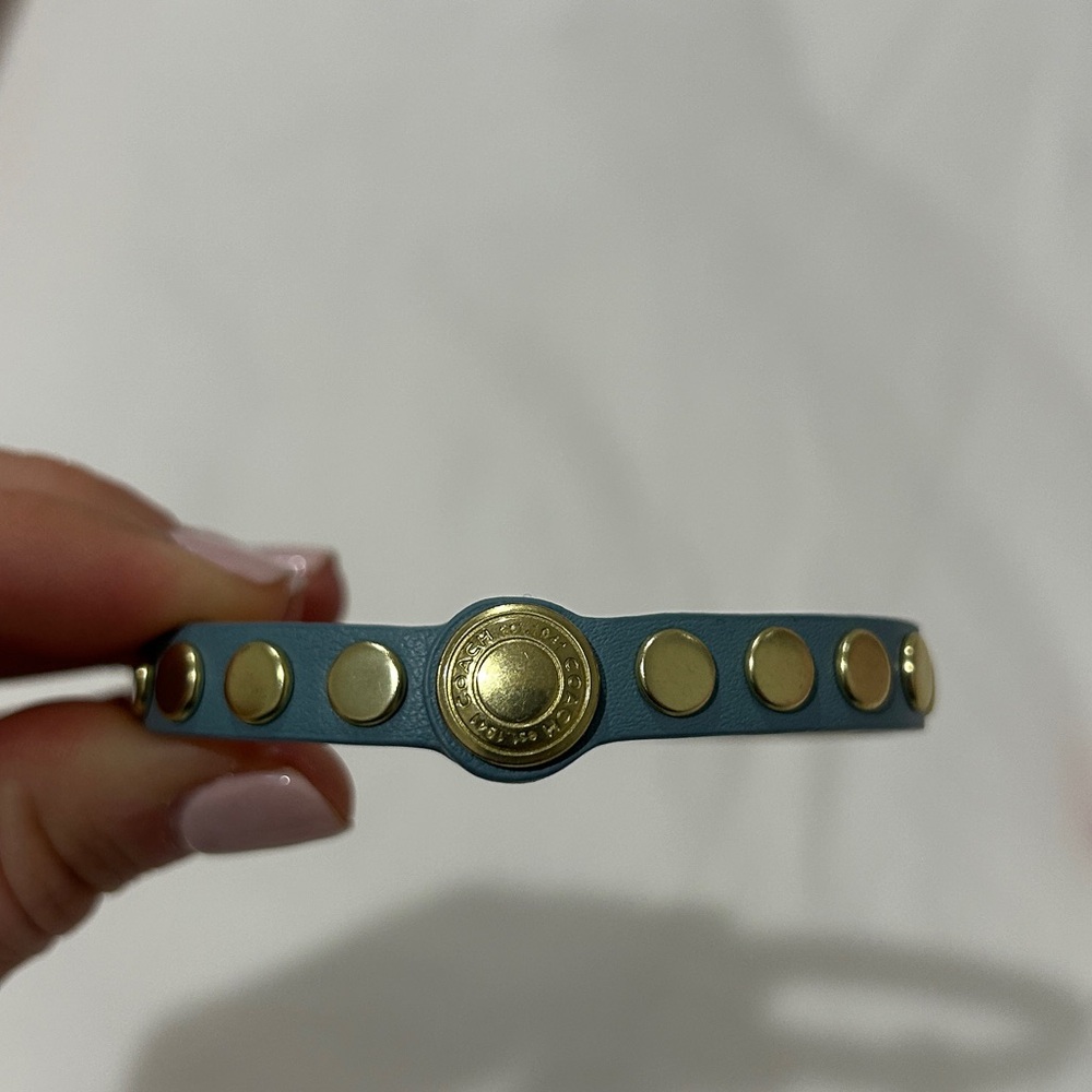 Coach Leather Bracelet